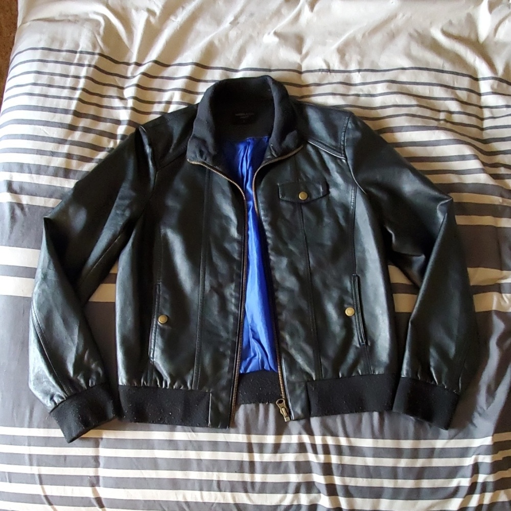 Faux leather jacket from Spain with silky lining